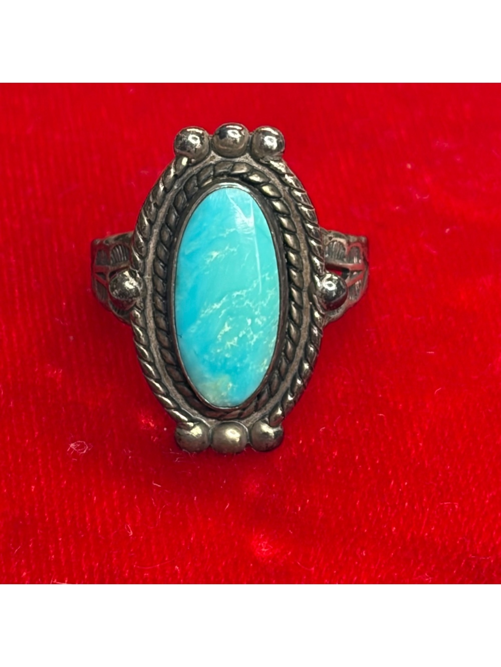 Sterling silver southwestern ring size 6 vintage